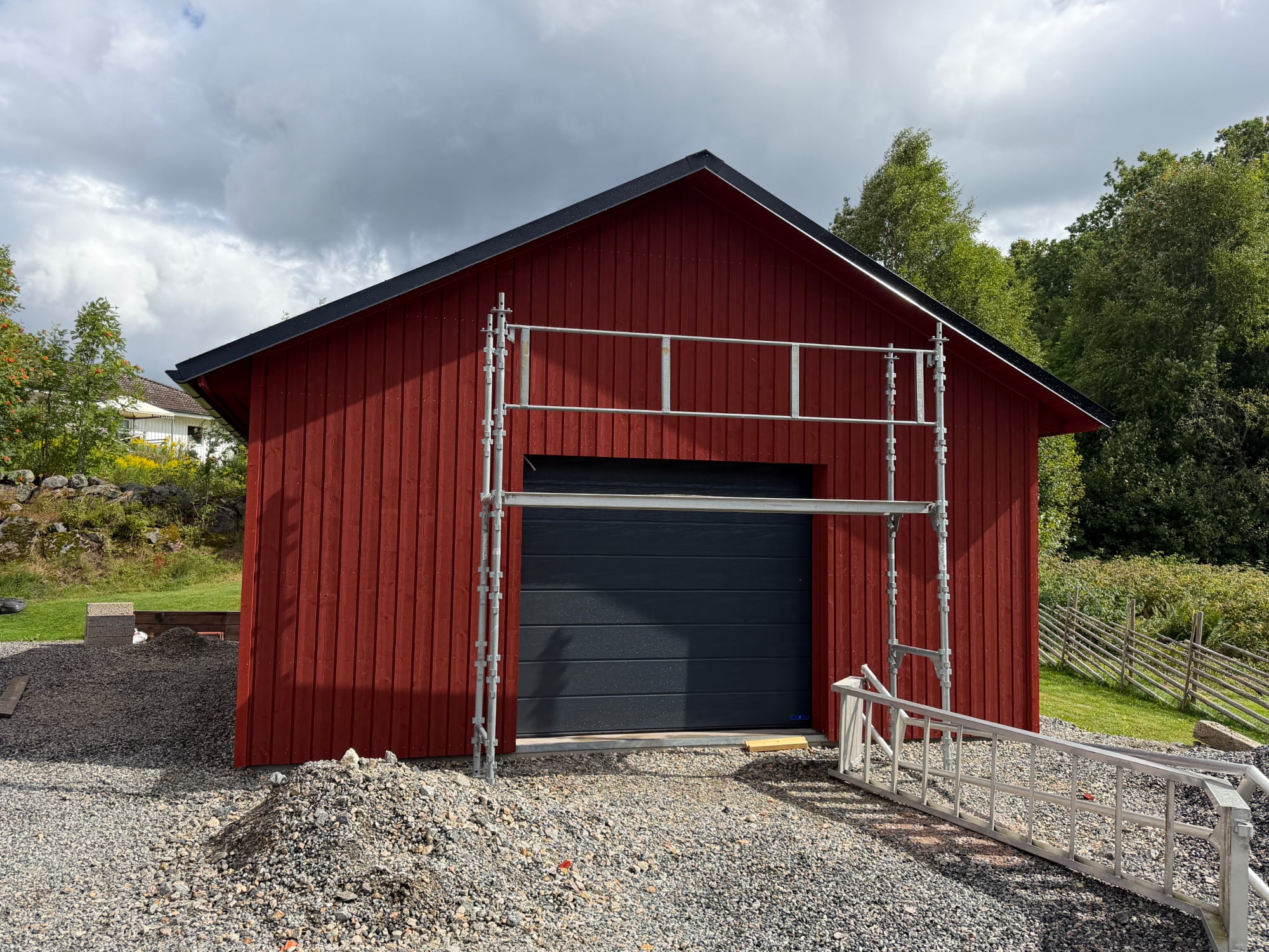 Garage framifrån