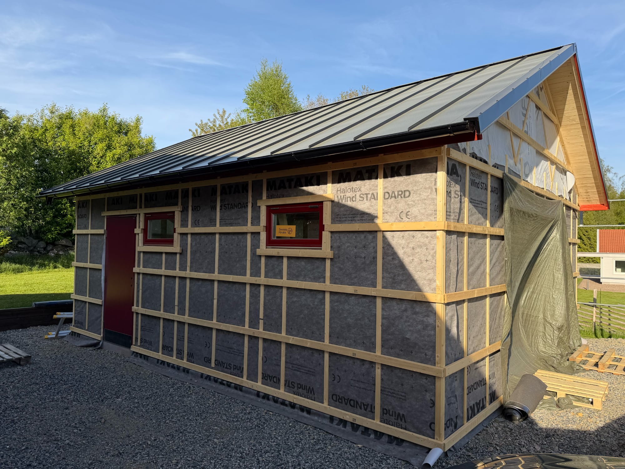 Garaget är vädertätt